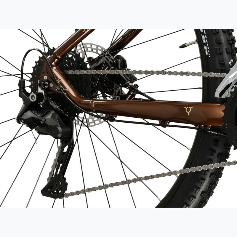 Kalnų dviratis KROSS Hexagon 5.0 27.5" brown/gold/gloss 8
