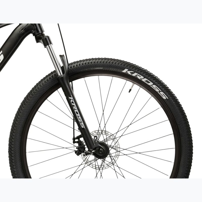Kalnų dviratis KROSS Hexagon 3.0 27,5" black/silver/matte 6