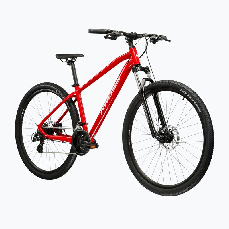 Kalnų dviratis KROSS Hexagon 2.0 27,5" red/grey/gloss 2