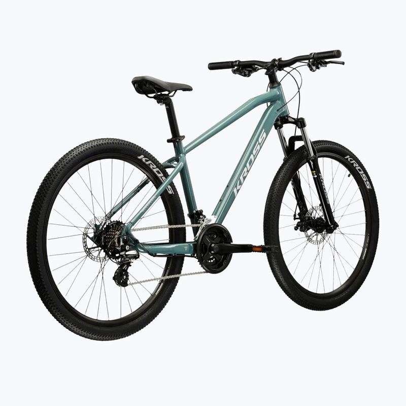 Kalnų dviratis KROSS Hexagon 2.0 27,5" green/silver/gloss 3