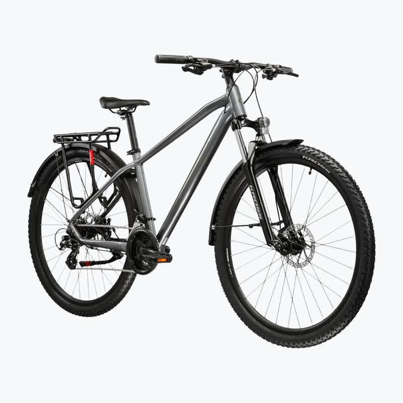 Kalnų dviratis KROSS Hexagon 2.0 EQ 27,5" grey/dark grey/gloss 2