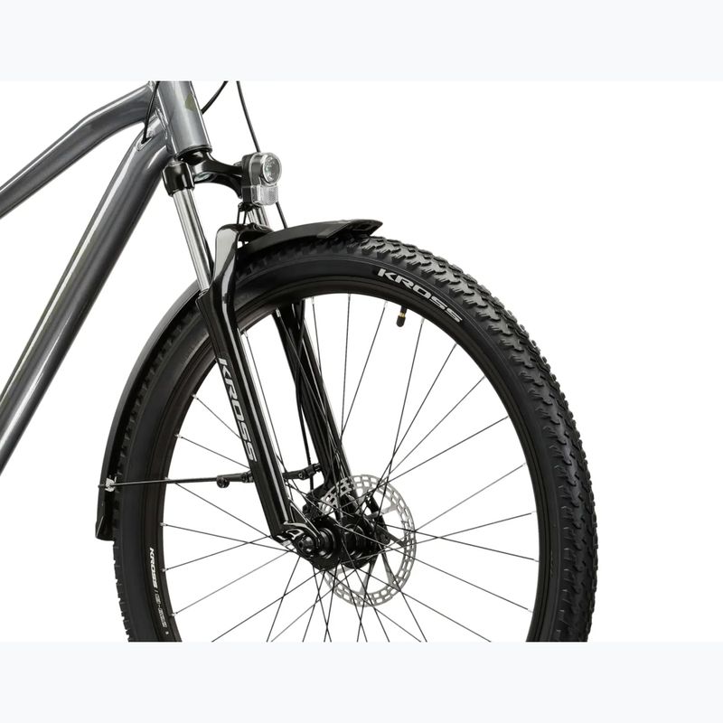 Kalnų dviratis KROSS Hexagon 2.0 EQ 27,5" grey/dark grey/gloss 5