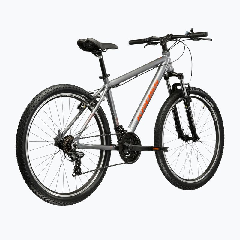 Kalnų dviratis KROSS Hexagon 1.0 26" graphite/orange/gloss 3