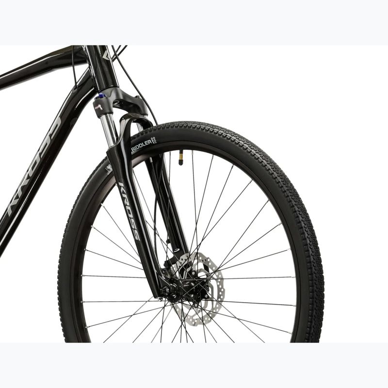 Kroso dviratis KROSS Evado 7.0 black/silver/gloss 5