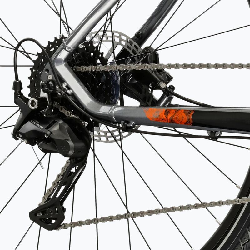 Kroso dviratis KROSS Evado 5.0 grey/black/gloss 8