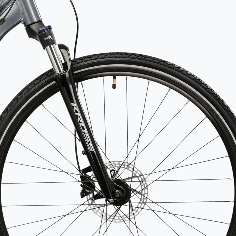 Moteriškas krosinis dviratis KROSS Evado 5.0 In grey/blue/gloss 6