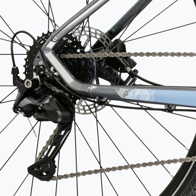 Moteriškas krosinis dviratis KROSS Evado 5.0 In grey/blue/gloss 8