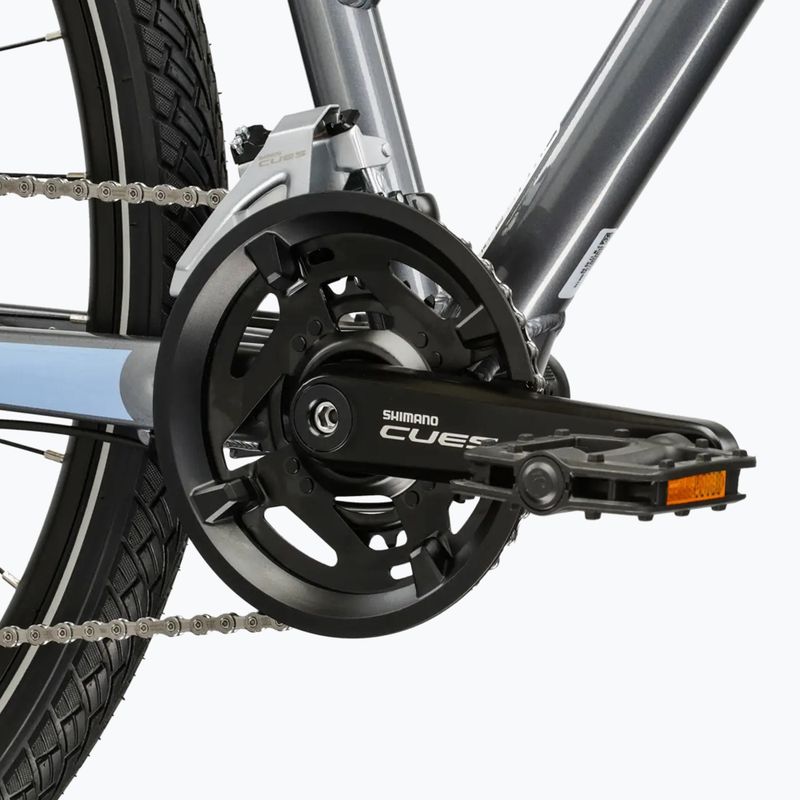 Moteriškas krosinis dviratis KROSS Evado 5.0 In grey/blue/gloss 9