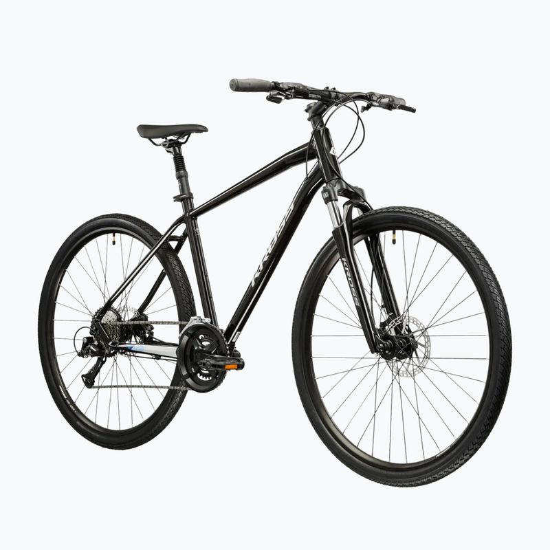 Kroso dviratis KROSS Evado 4.0 black/silver/gloss 2