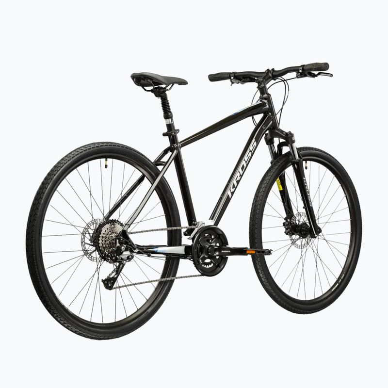 Kroso dviratis KROSS Evado 4.0 black/silver/gloss 3