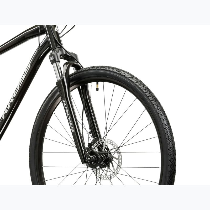 Kroso dviratis KROSS Evado 4.0 black/silver/gloss 5