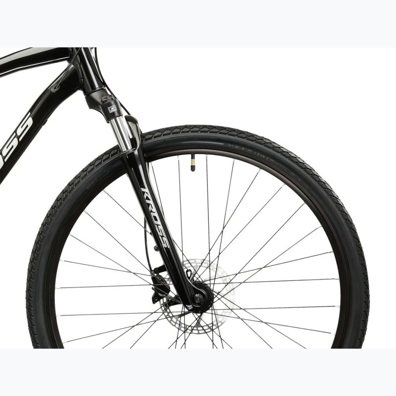 Kroso dviratis KROSS Evado 4.0 black/silver/gloss 6