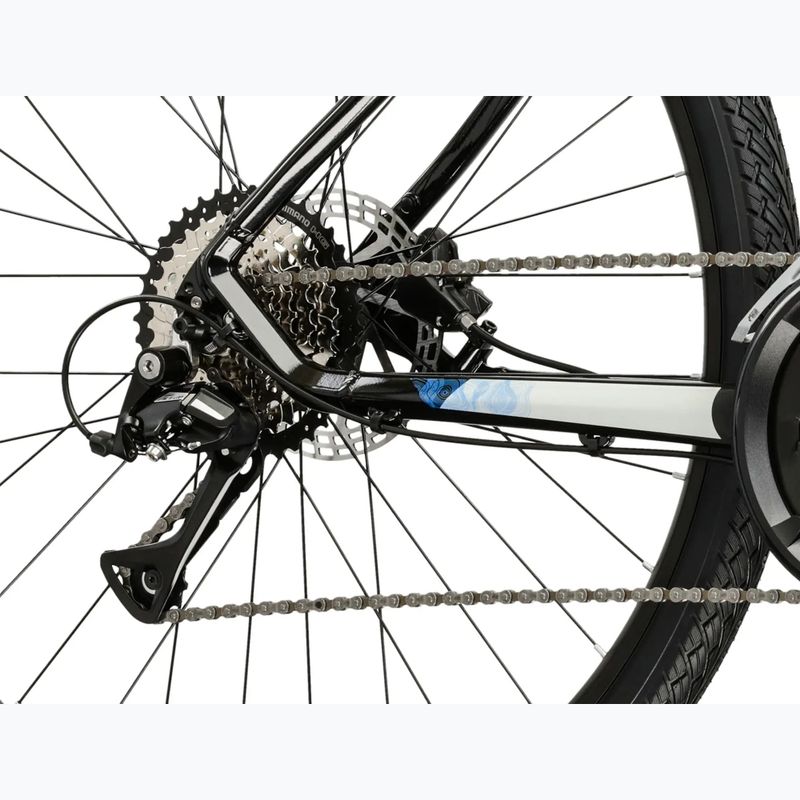 Kroso dviratis KROSS Evado 4.0 black/silver/gloss 8