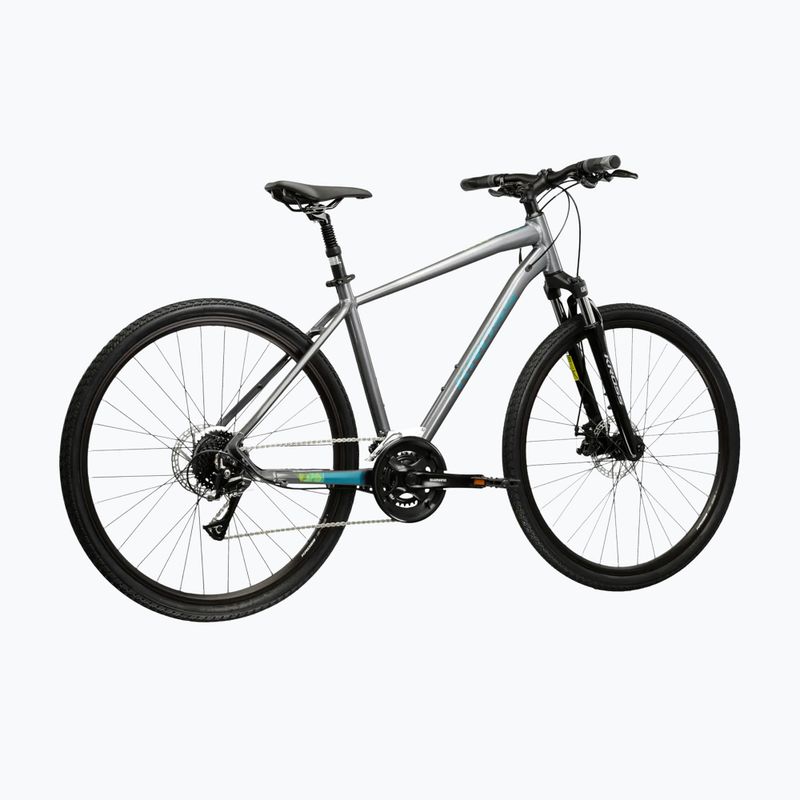 Kroso dviratis KROSS Evado 3.0 grey/teal/gloss 3