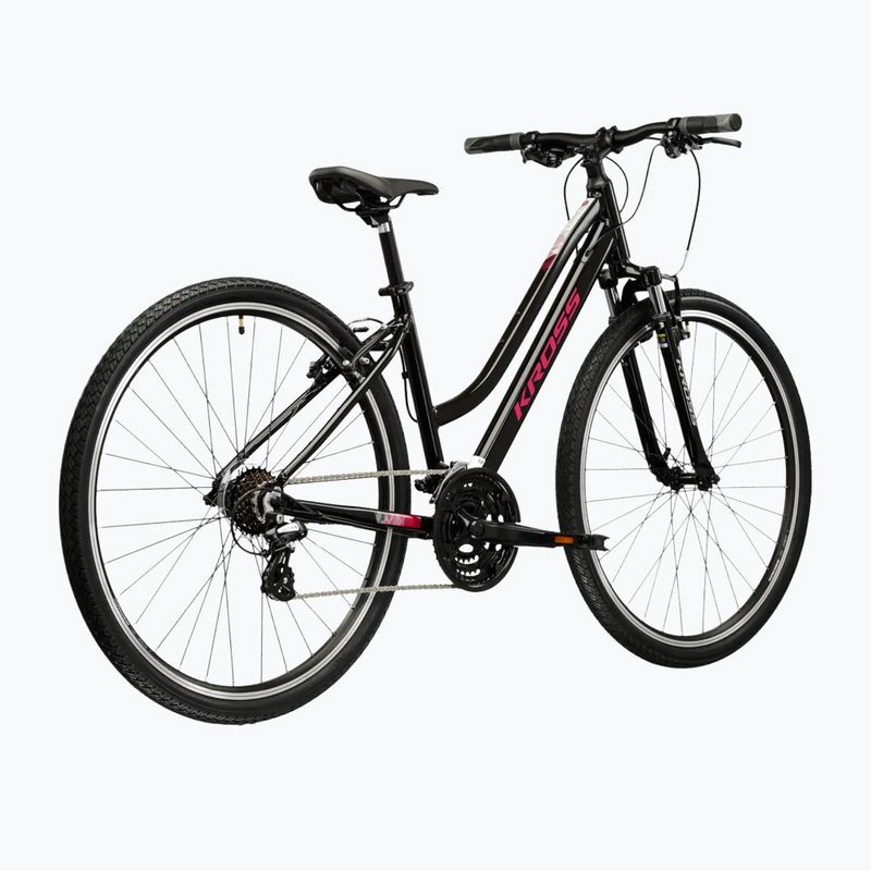 Moteriškas krosinis dviratis KROSS Evado 2.0 In black/pink 3