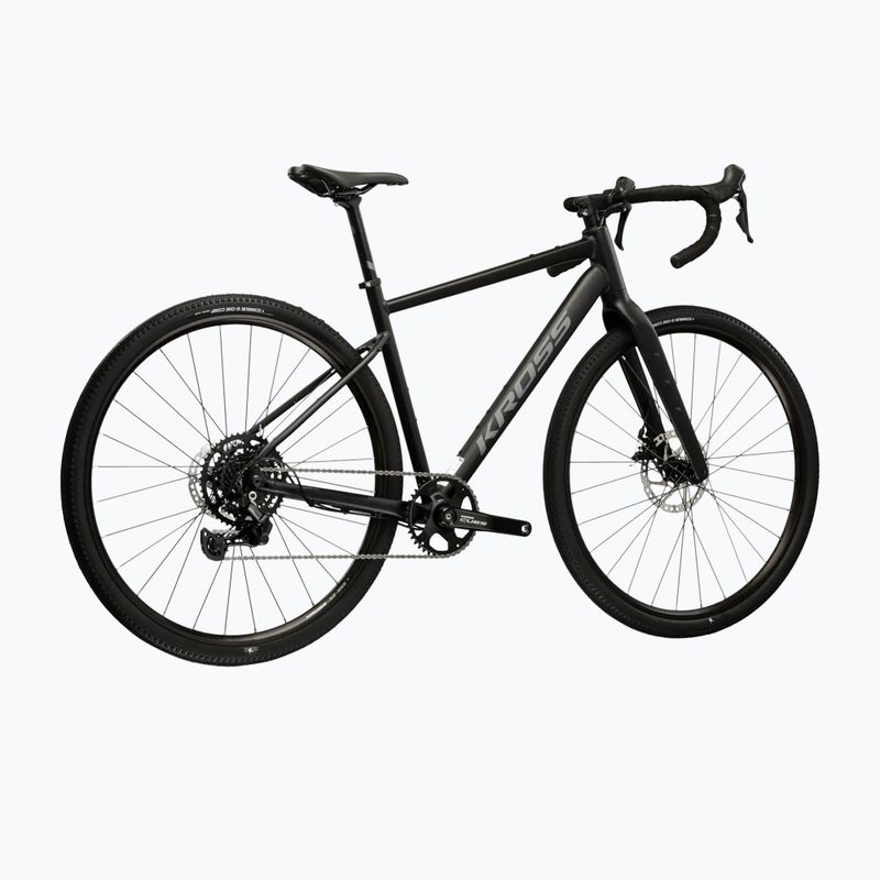 Gravel dviratis KROSS Esker 1.0 black/graphite/matte 3