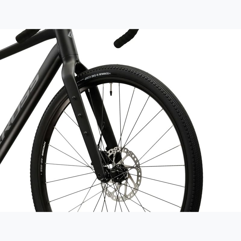 Gravel dviratis KROSS Esker 1.0 black/graphite/matte 7