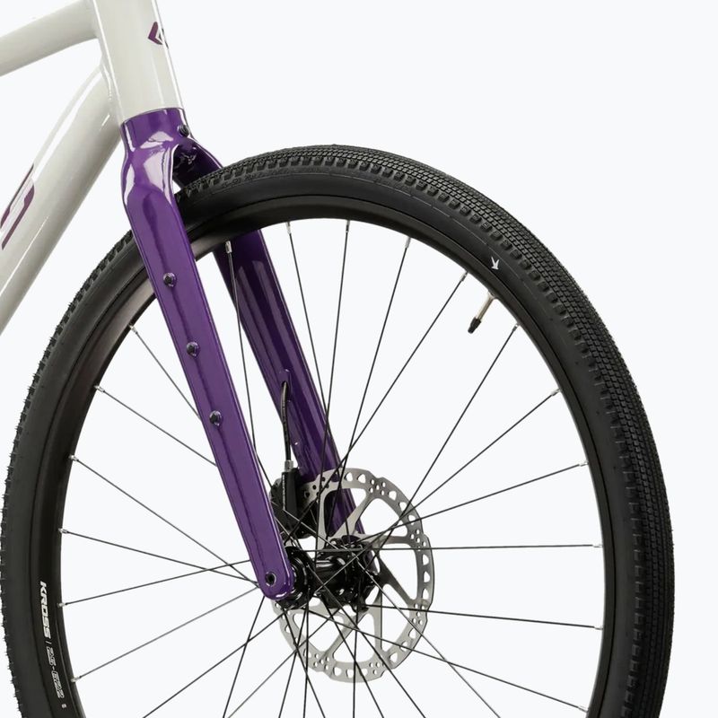 Gravel dviratis KROSS Esker 1.0 FL grey/purple/gloss 6
