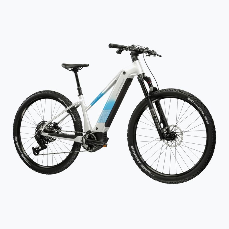 Moteriškas elektrinis dviratis KROSS Influx Hyb 5.0 W 27.5 el. 800 Wh silver/blue/gloss 2