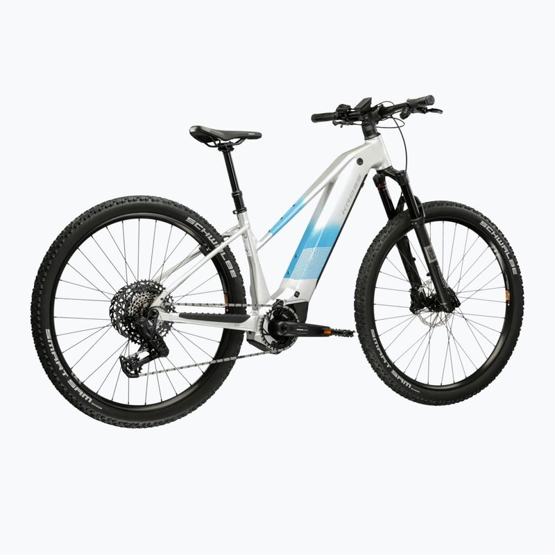 Moteriškas elektrinis dviratis KROSS Influx Hyb 5.0 W 27.5 el. 800 Wh silver/blue/gloss 3