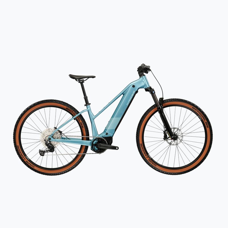 Moteriškas elektrinis dviratis KROSS Influx Hyb 4.0 W 29 cells 800 Wh blue/light blue/matte