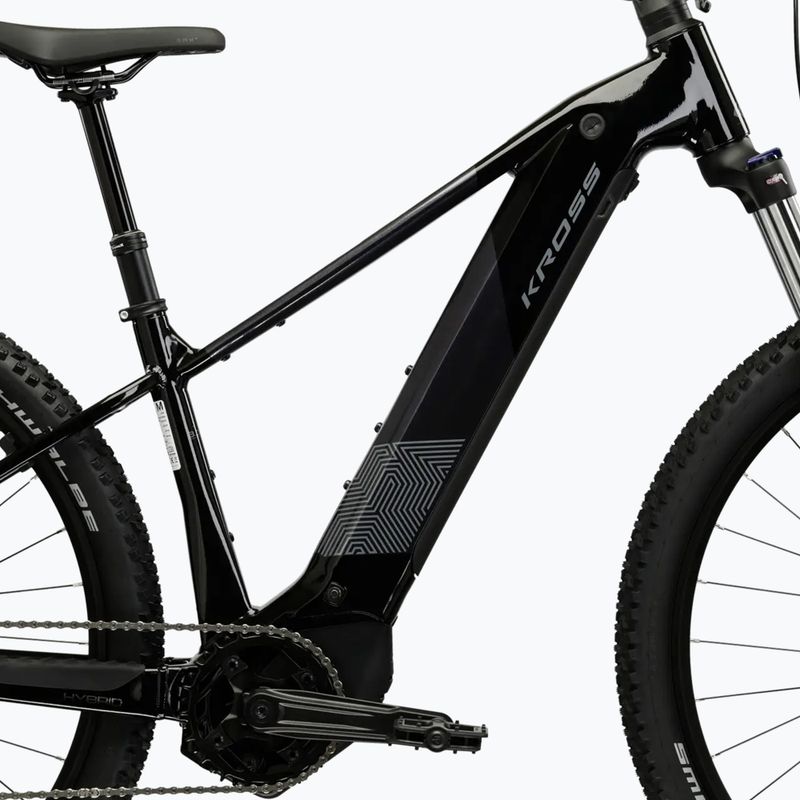 Elektrinis dviratis KROSS Influx Hyb 3.0 29 el. 800 Wh black/graphite/gloss 12