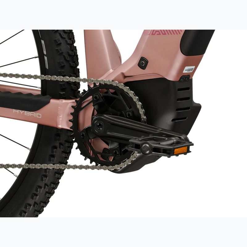 Moteriškas elektrinis dviratis KROSS Influx Hyb 3.0 27,5 el. 800 Wh pink/burgundy/matte 9