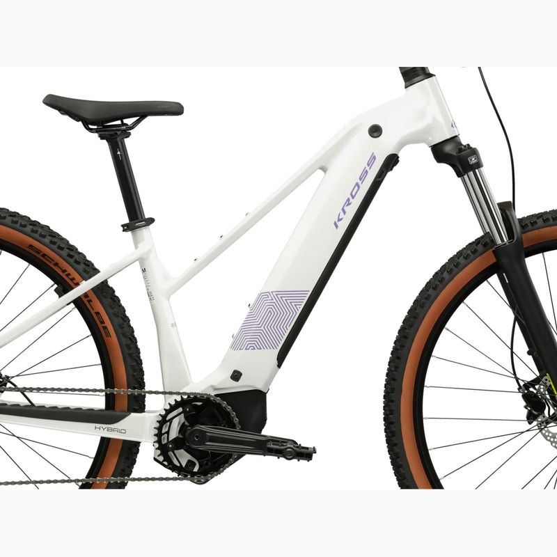 Moteriškas elektrinis dviratis KROSS Influx Hyb 2.0 29 el. 600 Wh pearl/purple/gloss 11
