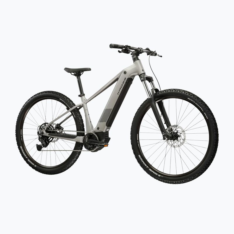 Elektrinis dviratis KROSS Influx Hyb 2.0 29 el. 600 Wh silver/black/matte 2