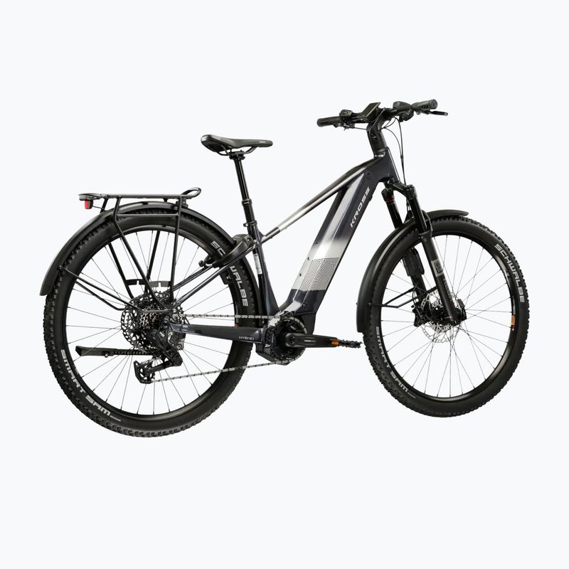 Elektrinis dviratis KROSS Influx Suv Hybrid 6.0 29 el. 800 Wh graphite/silver/gloss 3