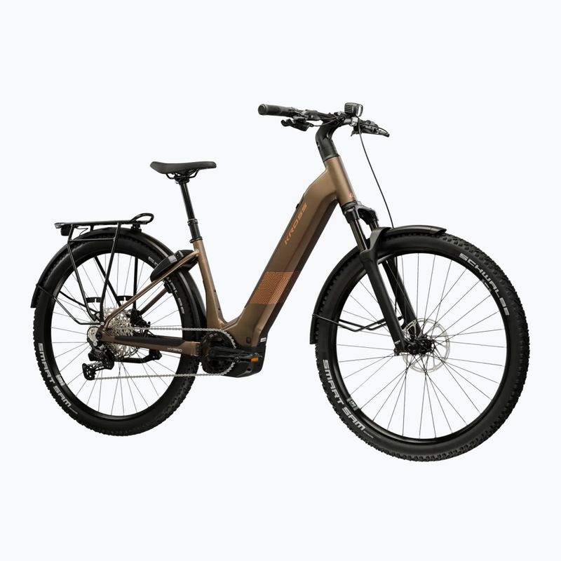 Elektrinis dviratis KROSS Influx Suv Hybrid 4.0 800 29 electric gray/copper/matte 2