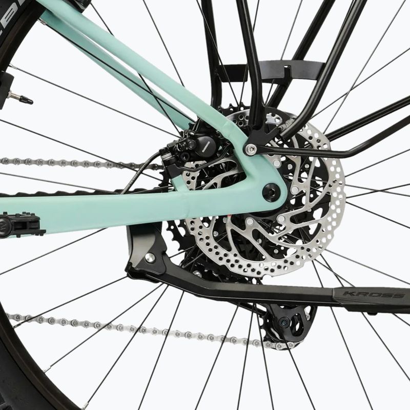 Elektrinis dviratis KROSS Influx Suv Hybrid 3.0 29 el. 800 Wh green/green/matte 11