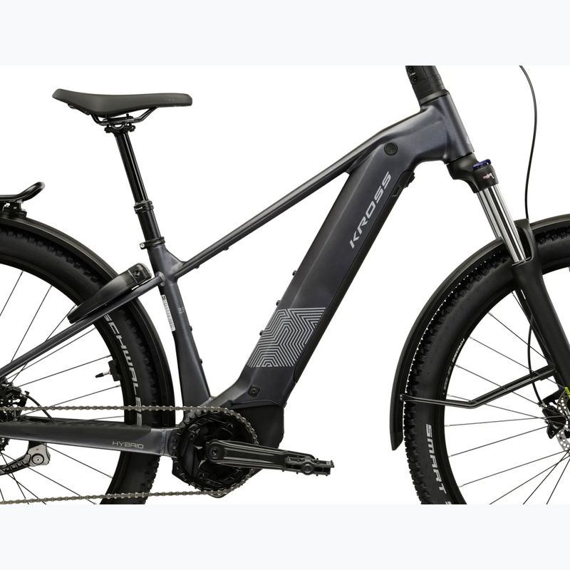 Elektrinis dviratis KROSS Influx Suv Hybrid 3.0 29 el. 800 Wh graphite/silver/matte 13
