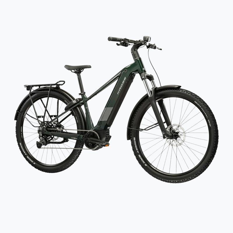 Elektrinis dviratis KROSS Influx Suv Hybrid 2.0 600Wh green/silver/gloss 2
