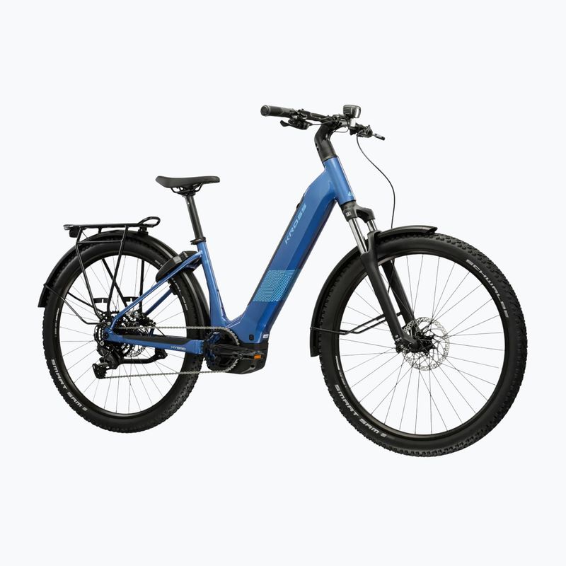 Elektrinis dviratis KROSS Influx Suv Hybrid 2.0 600 29 el. blue/light blue/gloss 2