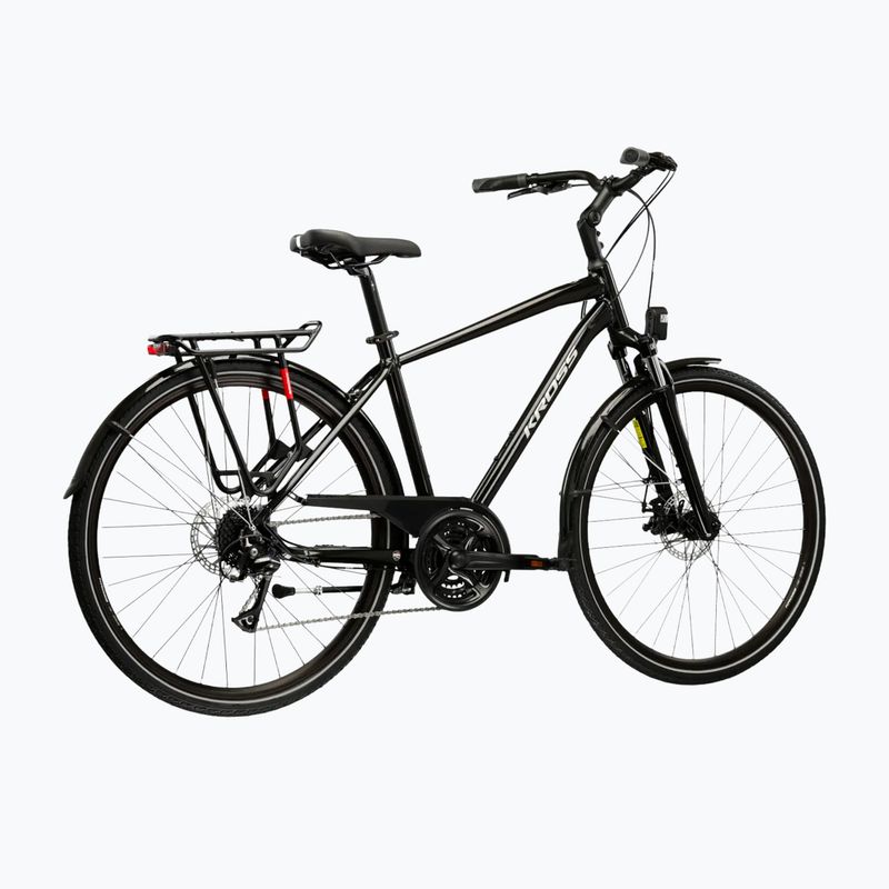 Žygio dviratis KROSS Trans 3.0 black/grey/gloss 3