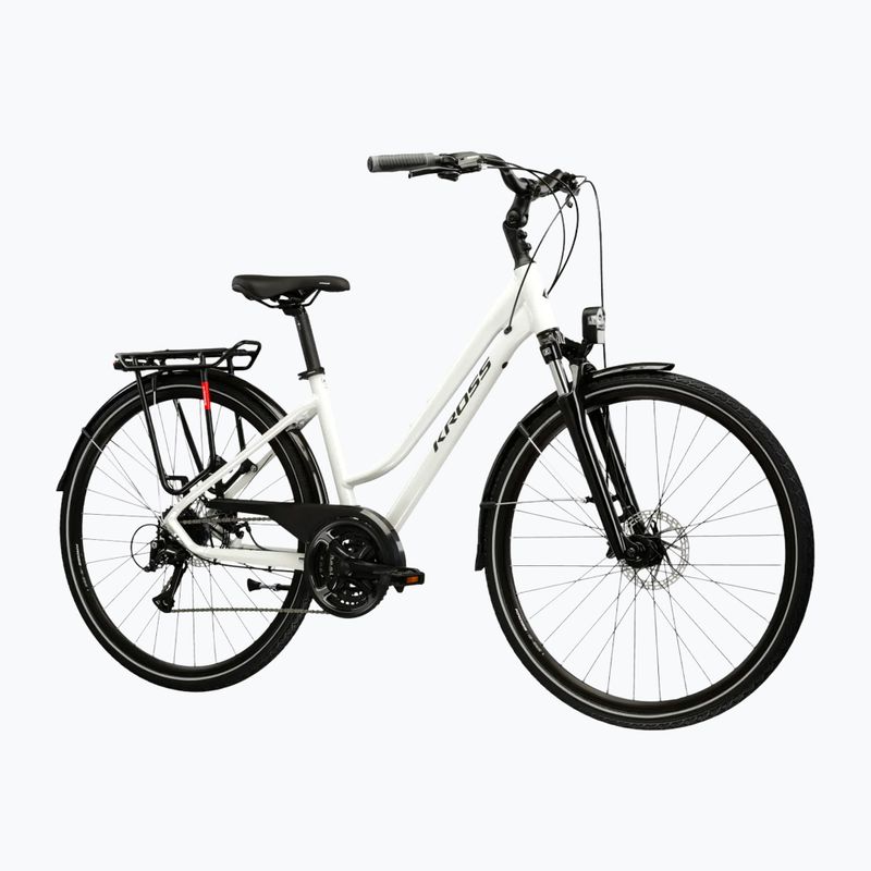 Moteriškas žygio dviratis KROSS Trans 3.0 In pearl/black/gloss 2