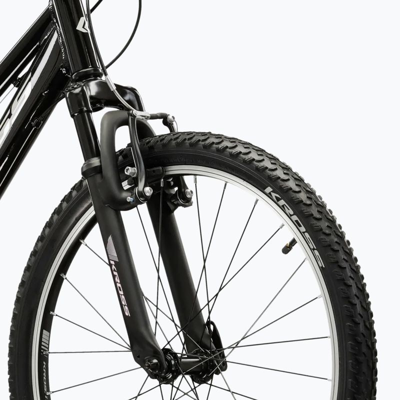 Vaikiškas dviratis KROSS Lea Jr 1.0 In black/silver/gloss 5
