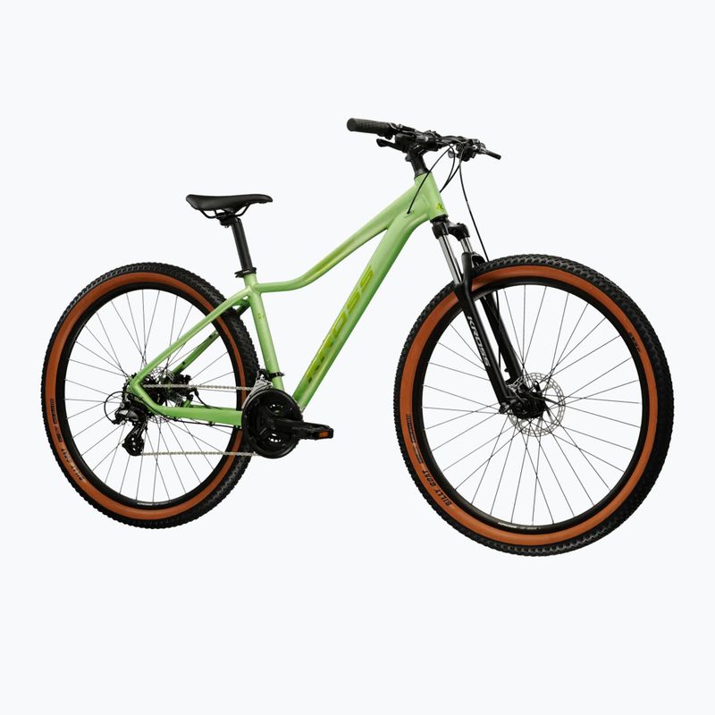 Moteriškas kalnų dviratis KROSS Lea X200 W 27.5 green/green/matte 2