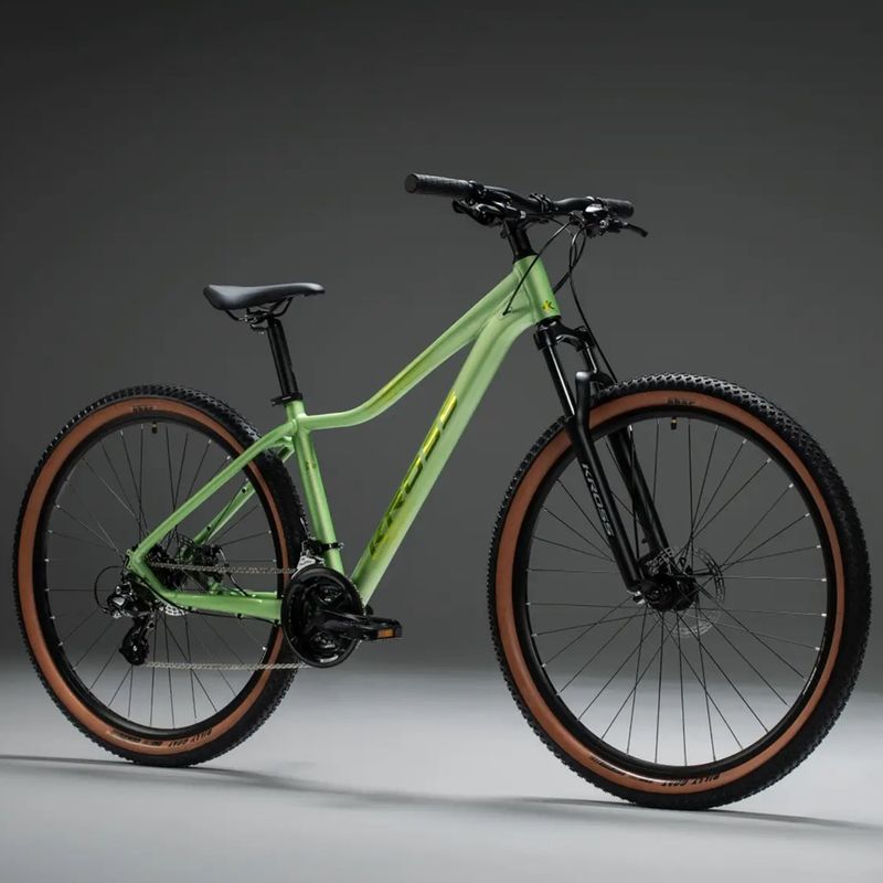 Moteriškas kalnų dviratis KROSS Lea X200 W 27.5 green/green/matte 10