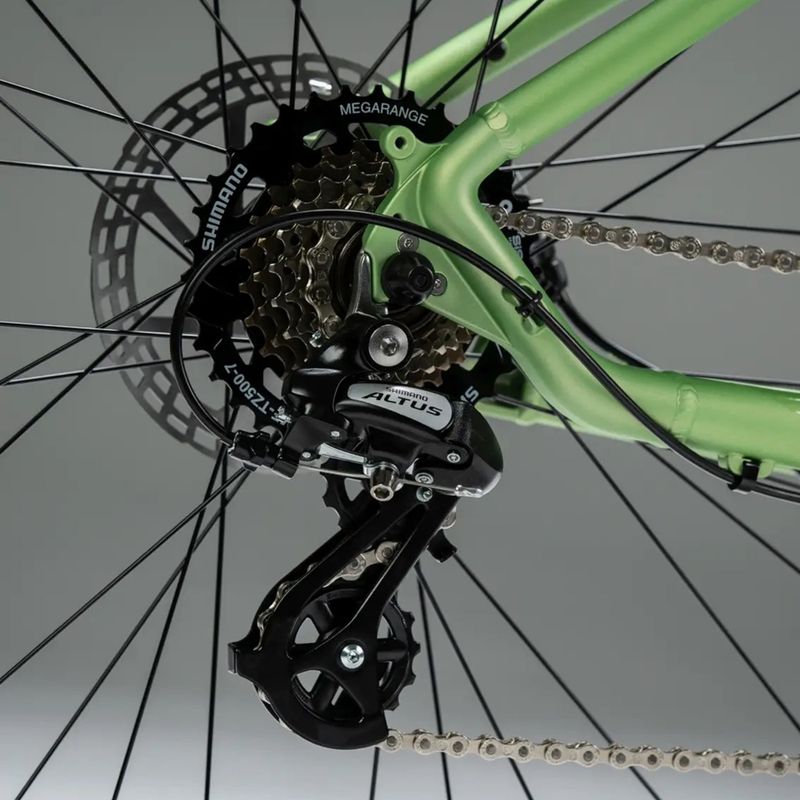Moteriškas kalnų dviratis KROSS Lea X200 W 27.5 green/green/matte 11