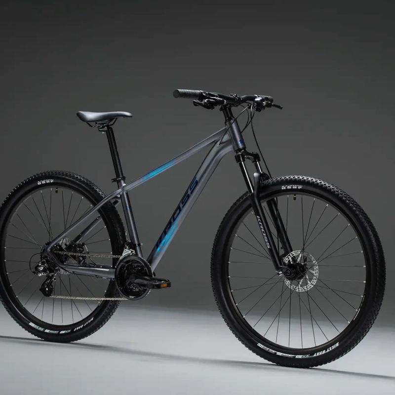 Kalnų dviratis KROSS Hexagon X200 29" grey/blue/matte 10