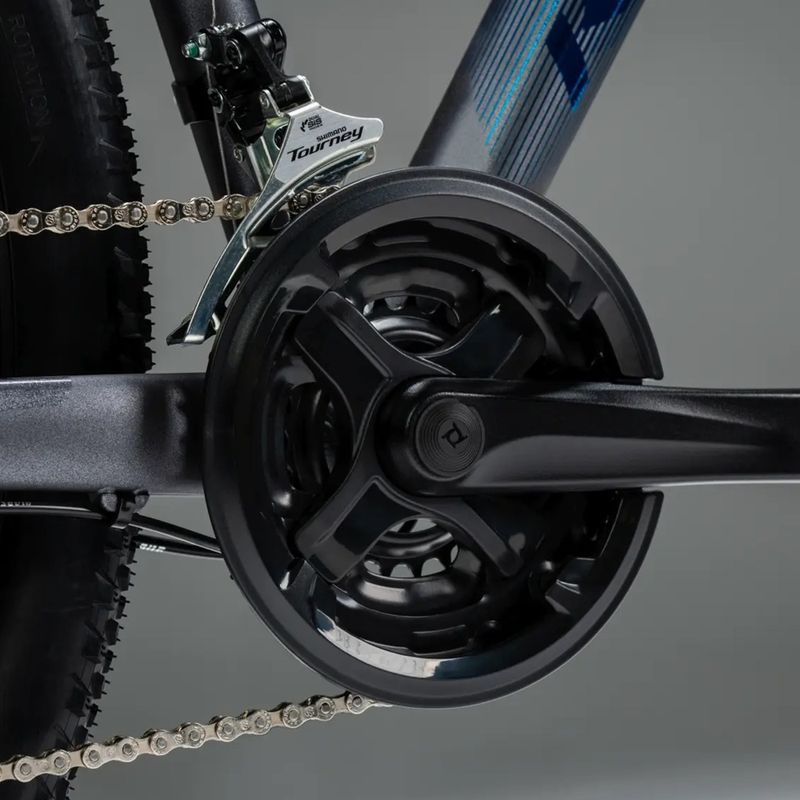 Kalnų dviratis KROSS Hexagon X200 29" grey/blue/matte 12