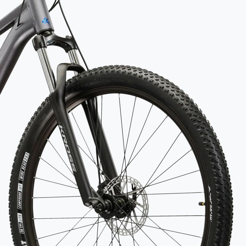 Kalnų dviratis KROSS Hexagon X200 27,5" grey/blue/matte 5