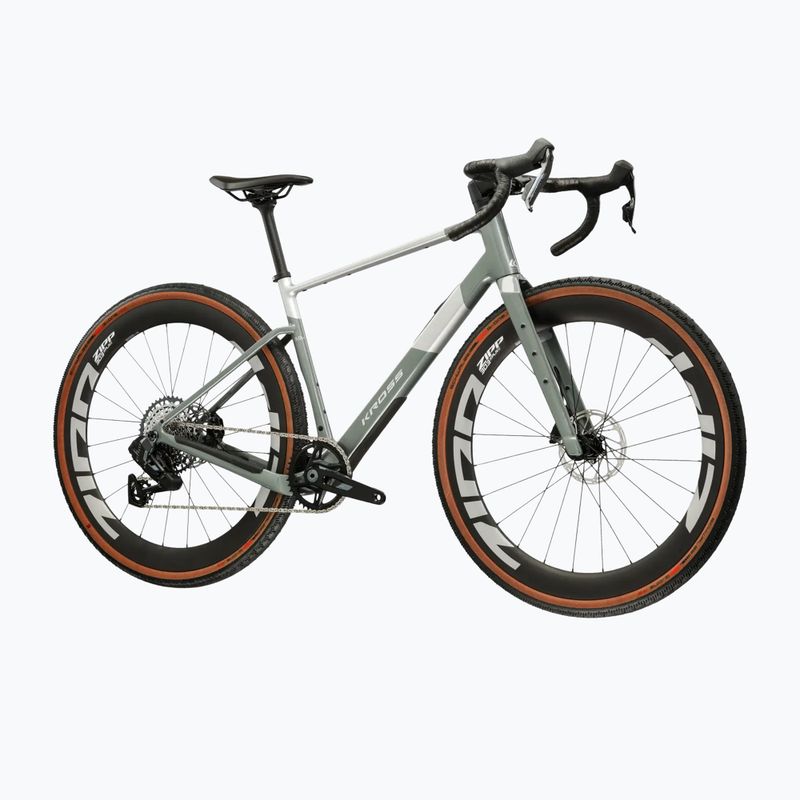 Gravel dviratis KROSS Esker ADV 3.0 green-gray/silver/matte 2