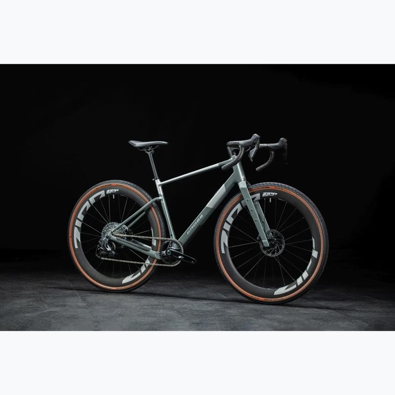 Gravel dviratis KROSS Esker ADV 3.0 green-gray/silver/matte 14