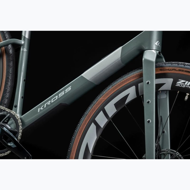 Gravel dviratis KROSS Esker ADV 3.0 green-gray/silver/matte 16