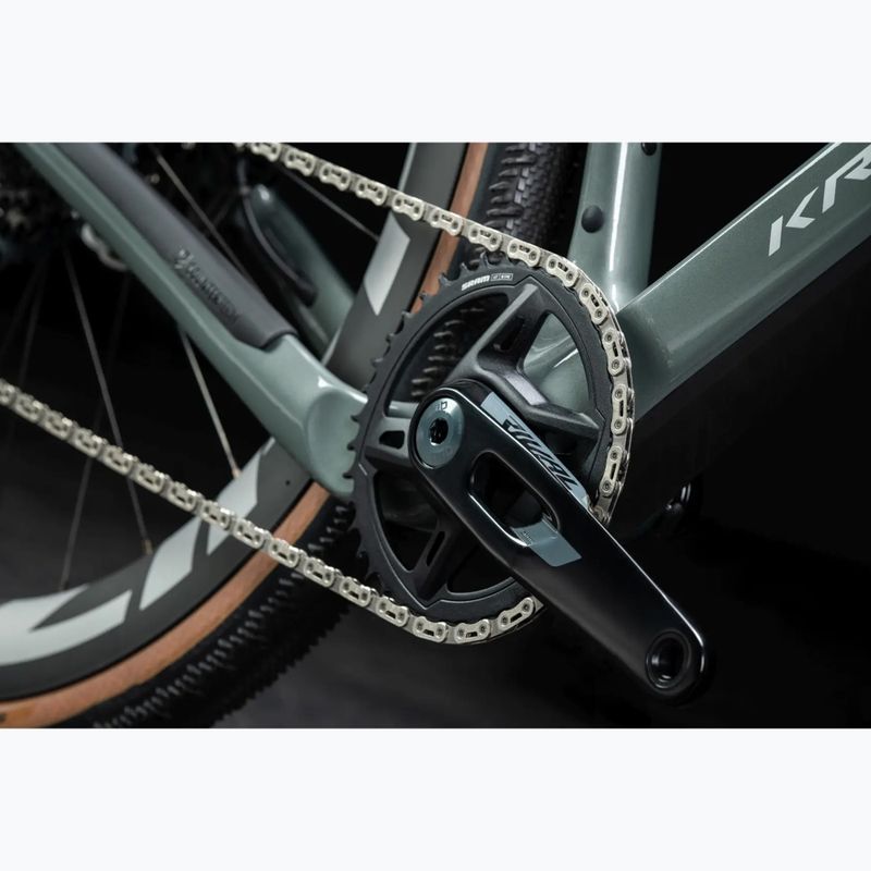 Gravel dviratis KROSS Esker ADV 3.0 green-gray/silver/matte 18
