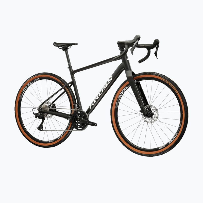 Gravel dviratis KROSS Esker 6.0 black/white/matte/gloss 2