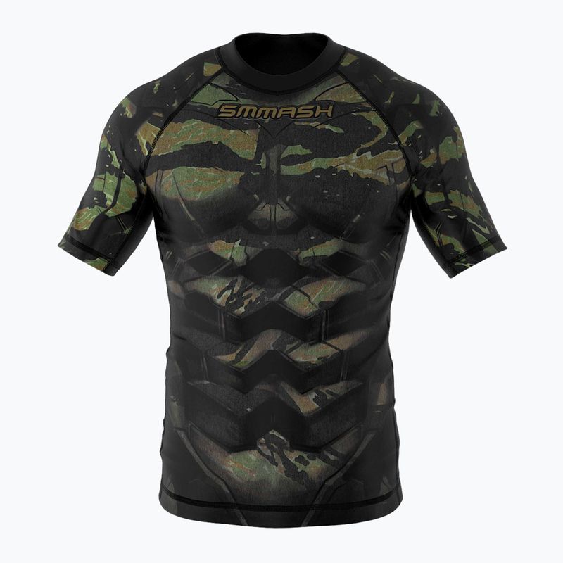 SMMASH "Tiger Armour" vaikiški marškinėliai žalia spalva